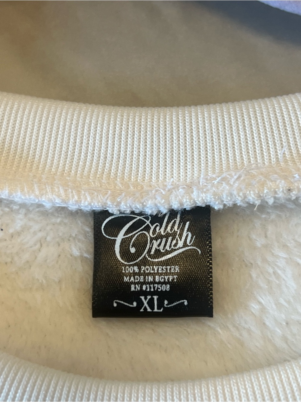 Cold Crush women’s white Crewneck Sweater size XL - Picture 3 of 3